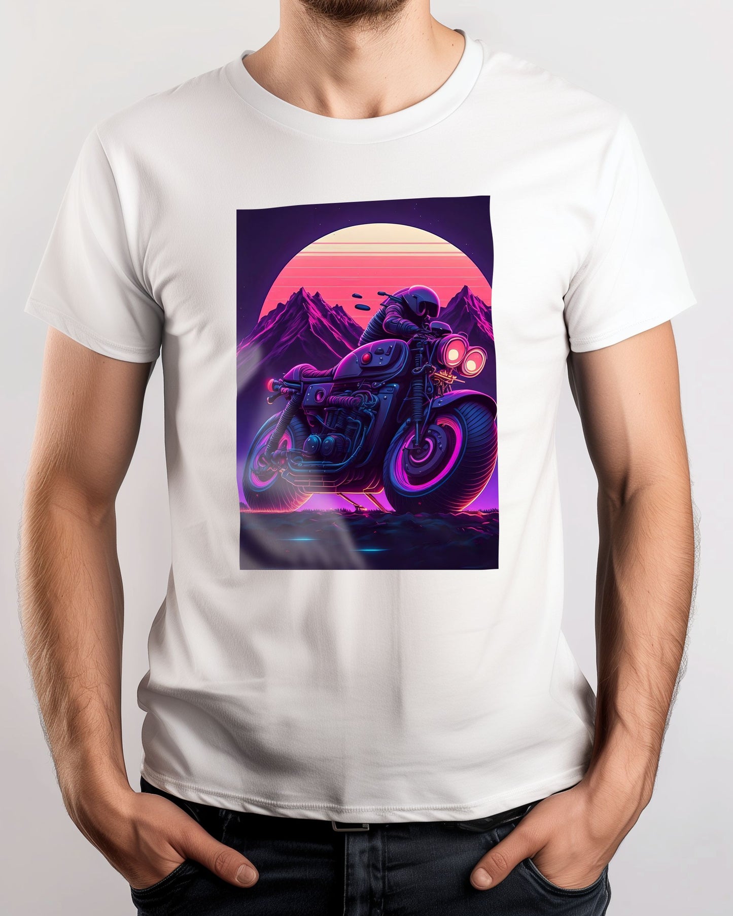 Motorcycle Retro Synthwave 8 - @NotoCreative