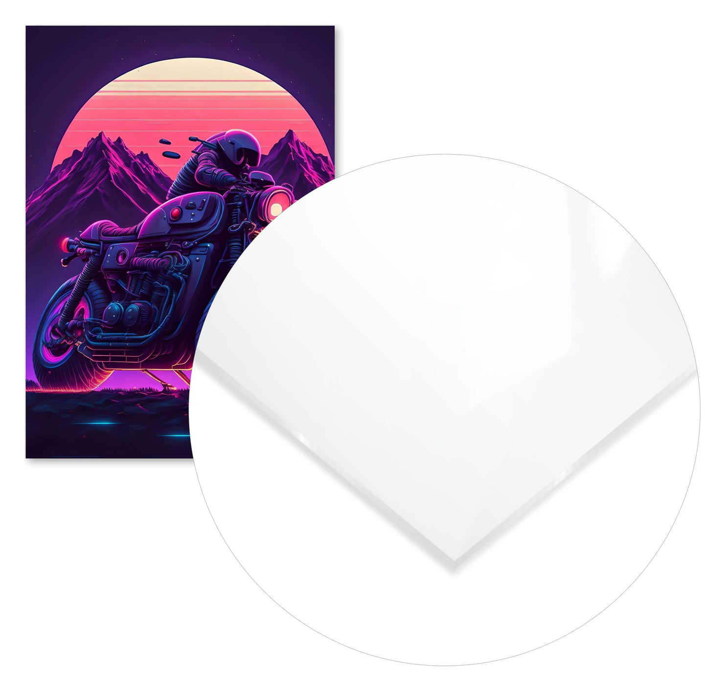 Motorcycle Retro Synthwave 8 - @NotoCreative