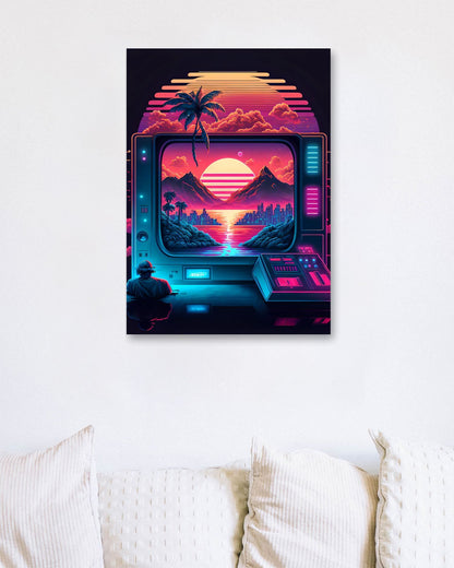 Gaming Retro Synthwave 9 - @NotoCreative