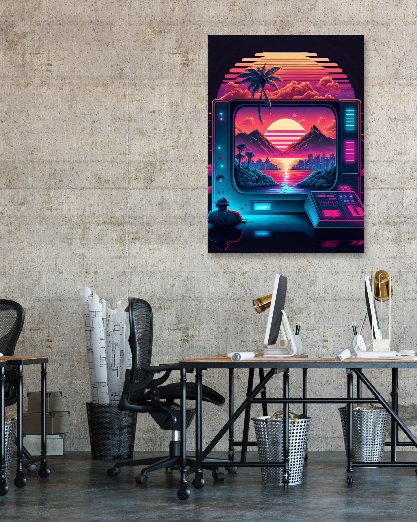 Gaming Retro Synthwave 9 - @NotoCreative