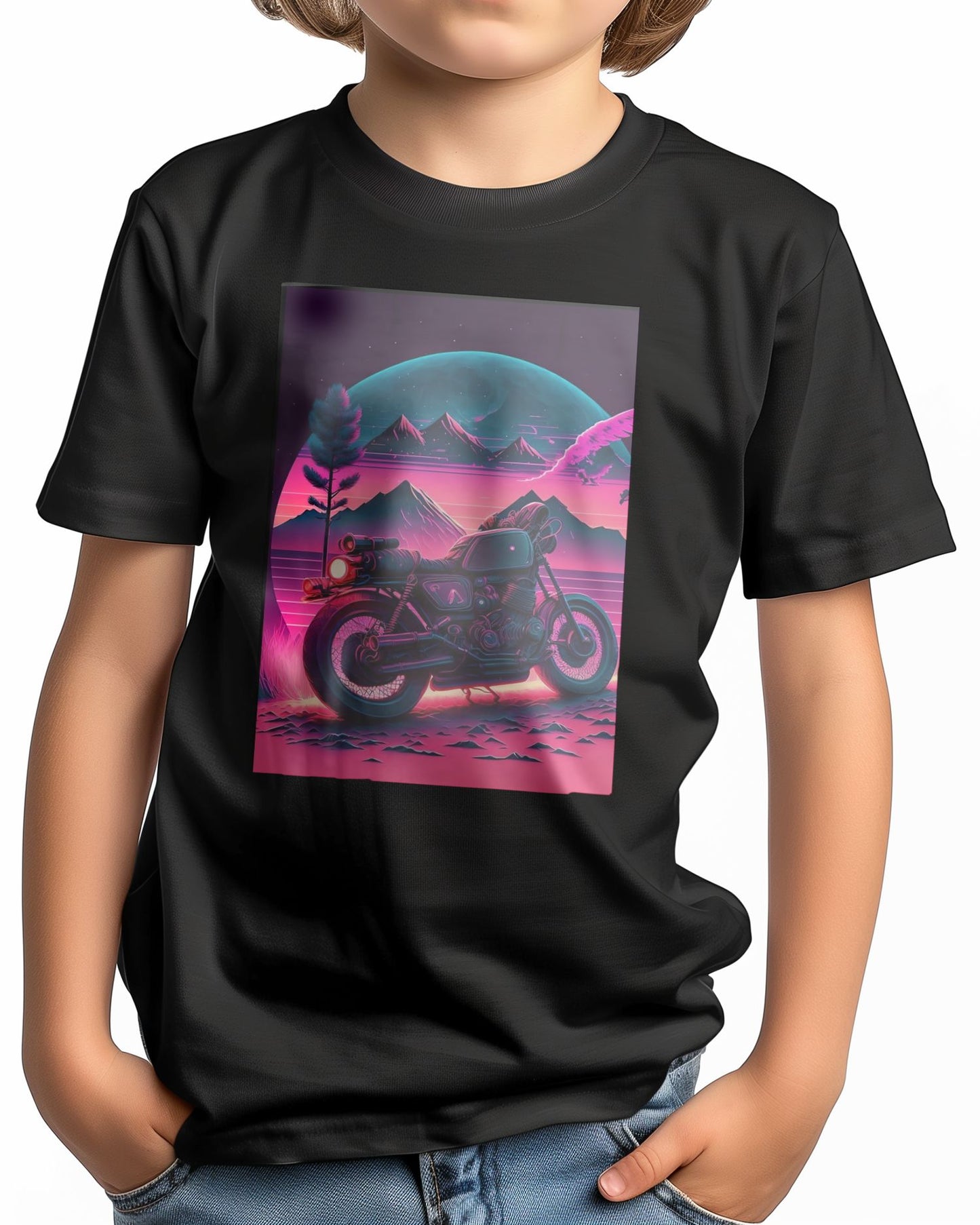 Motorcycle Retro Synthwave 11 - @NotoCreative