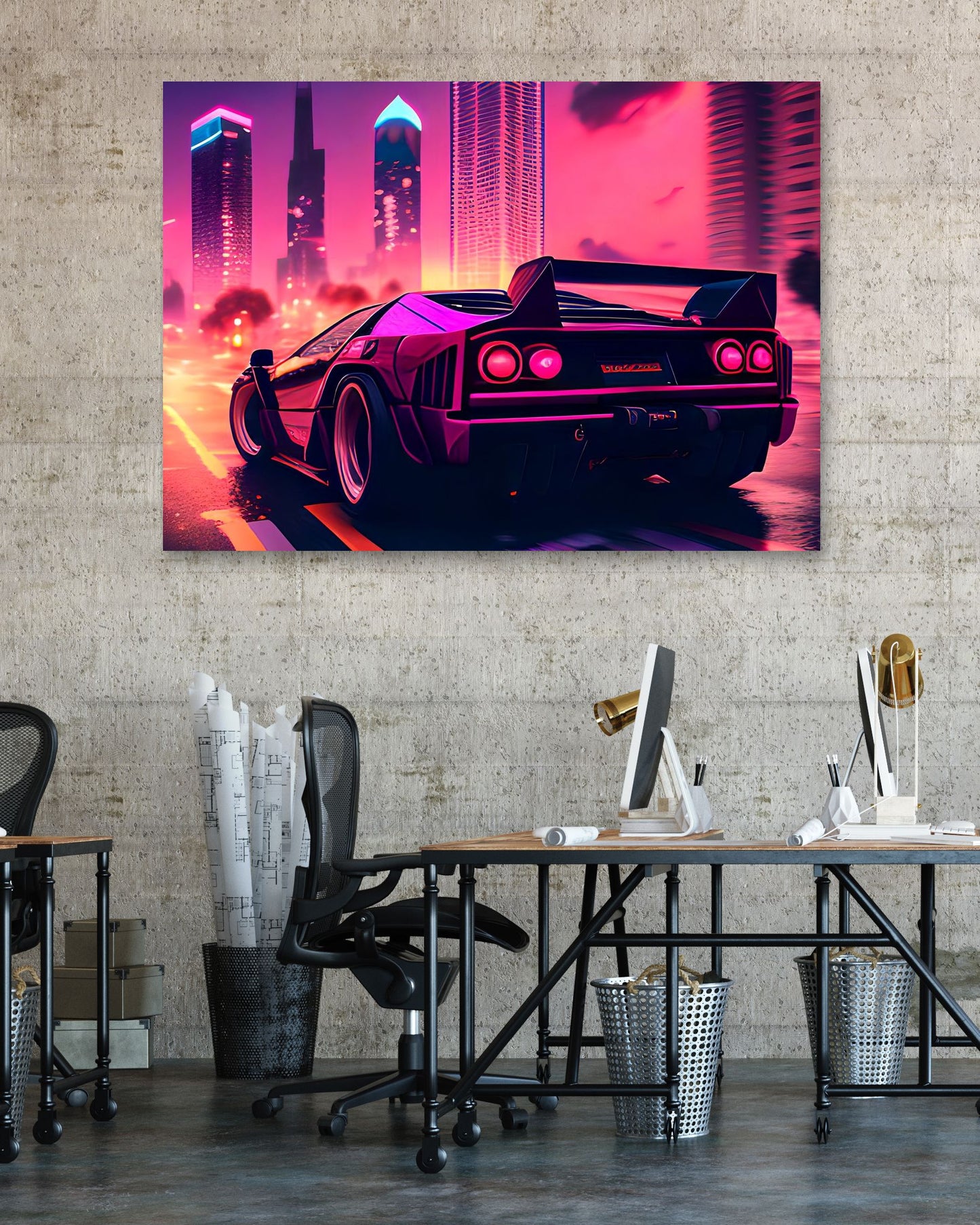 Car Retro Synthwave 25 - @NotoCreative