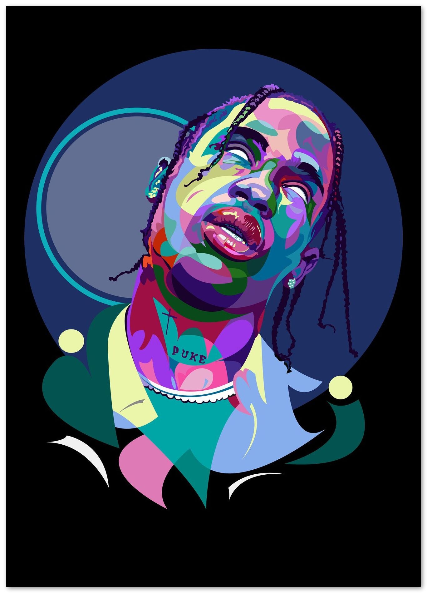 TRAVIS SCOTT style pop art - @GhostArt