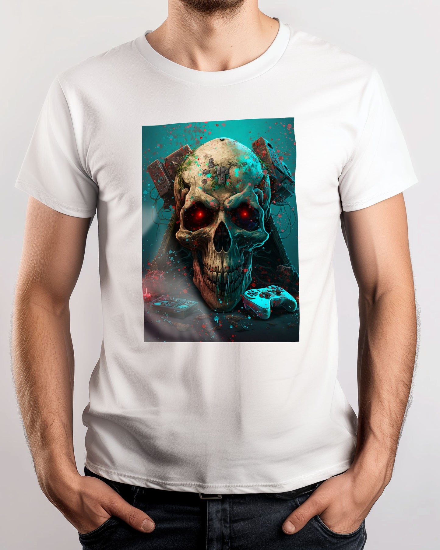 ILLUSTRATION SKULL HEAD GAMER - @RAMRAMCLUB