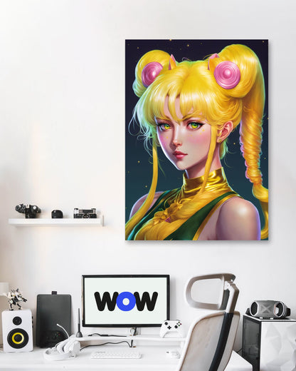 Sailor Moon DIgital Painting Beautiful Cosplay - @WpapArtist