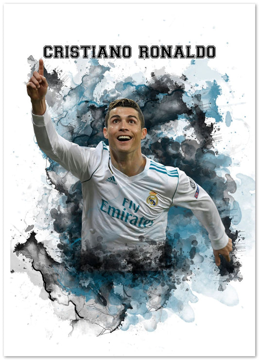 Cristiano Ronaldo watercolor  - @JeffNugroho