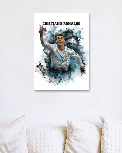 Cristiano Ronaldo watercolor  - @JeffNugroho