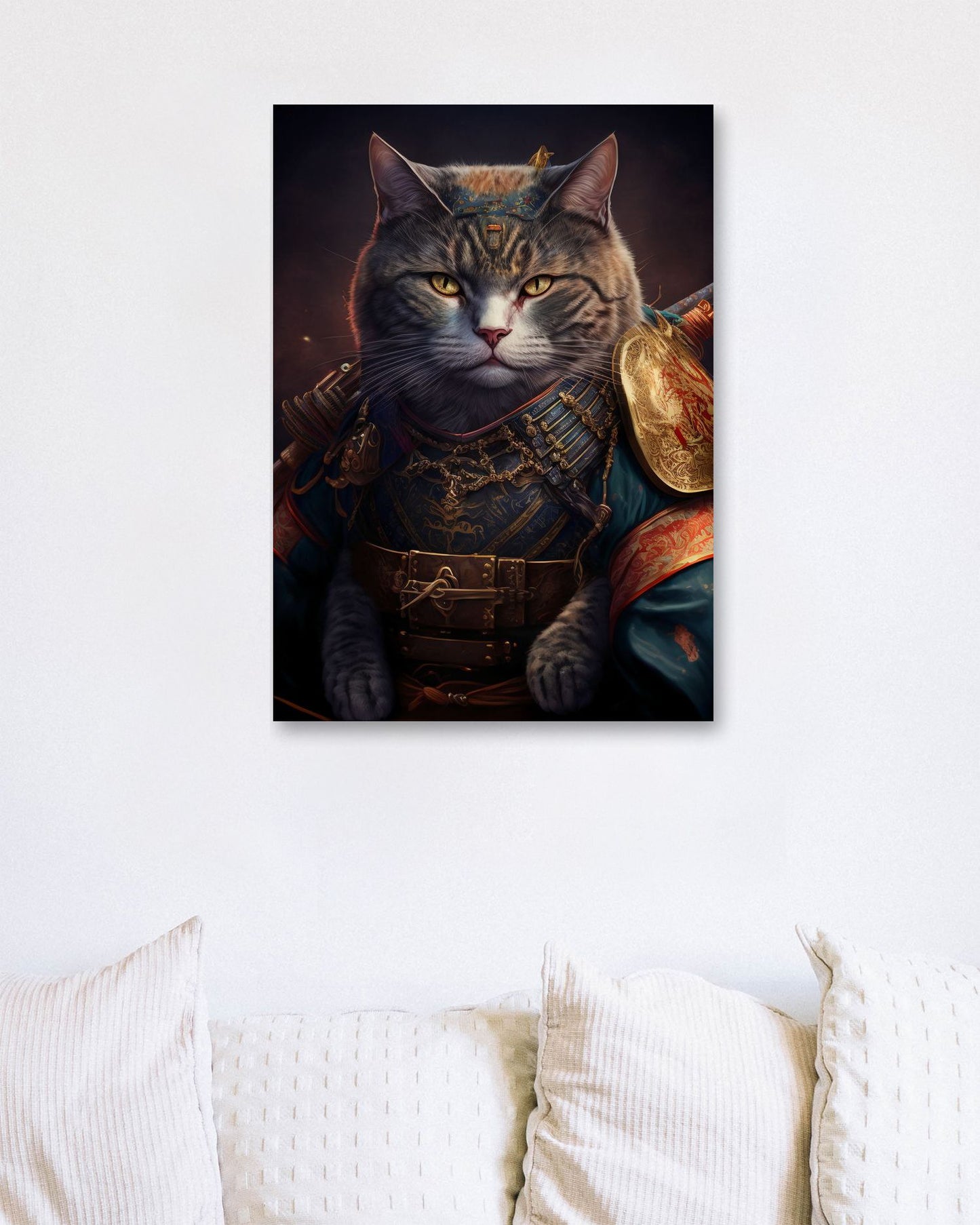 Cat Wearing Samurai - @WpapArtist