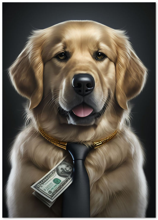 Golden Retriever Mafia Cartel - @WpapArtist