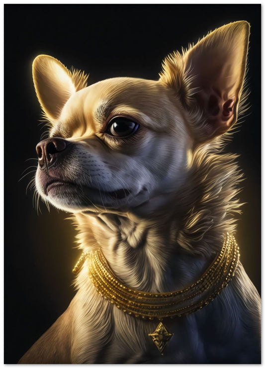 Chihuhua Dog Cute Mafia Money Gold - @WpapArtist