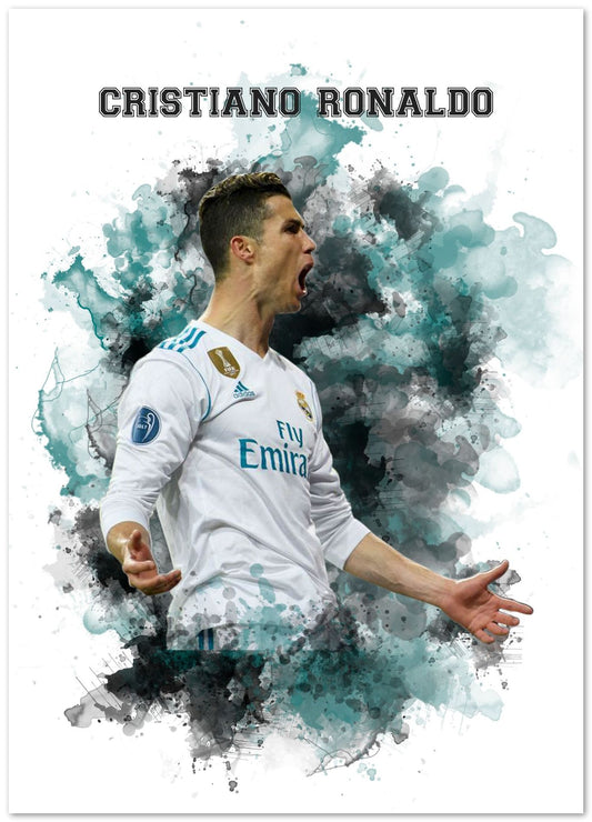 Cristiano Ronaldo Watercolor 1 - @JeffNugroho