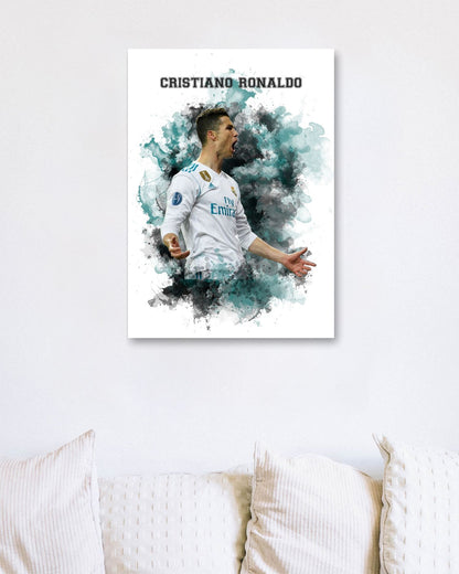 Cristiano Ronaldo Watercolor 1 - @JeffNugroho