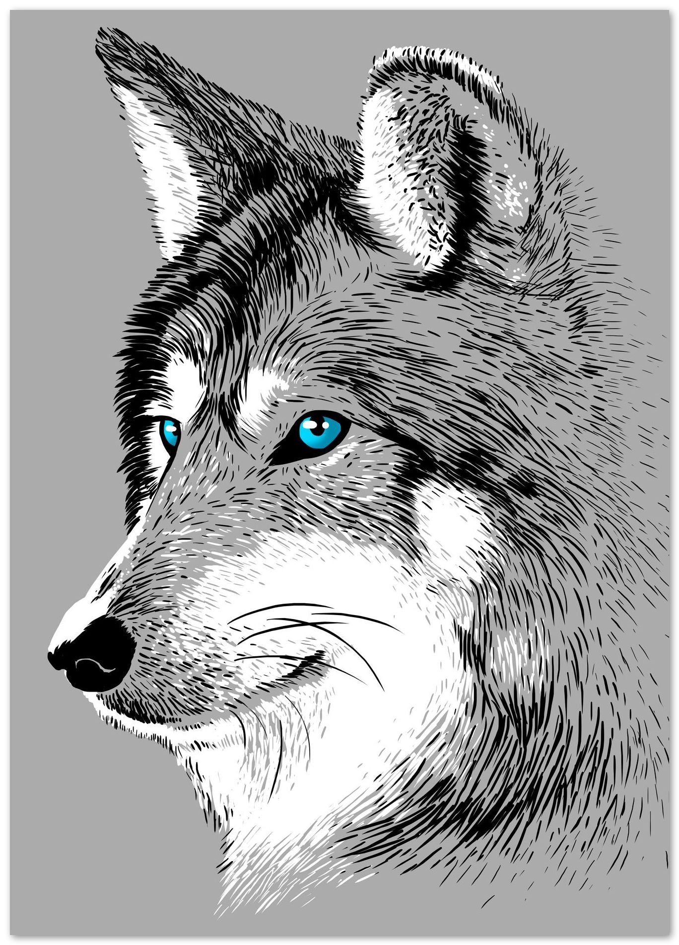 Sketch Wolf - @Albertees