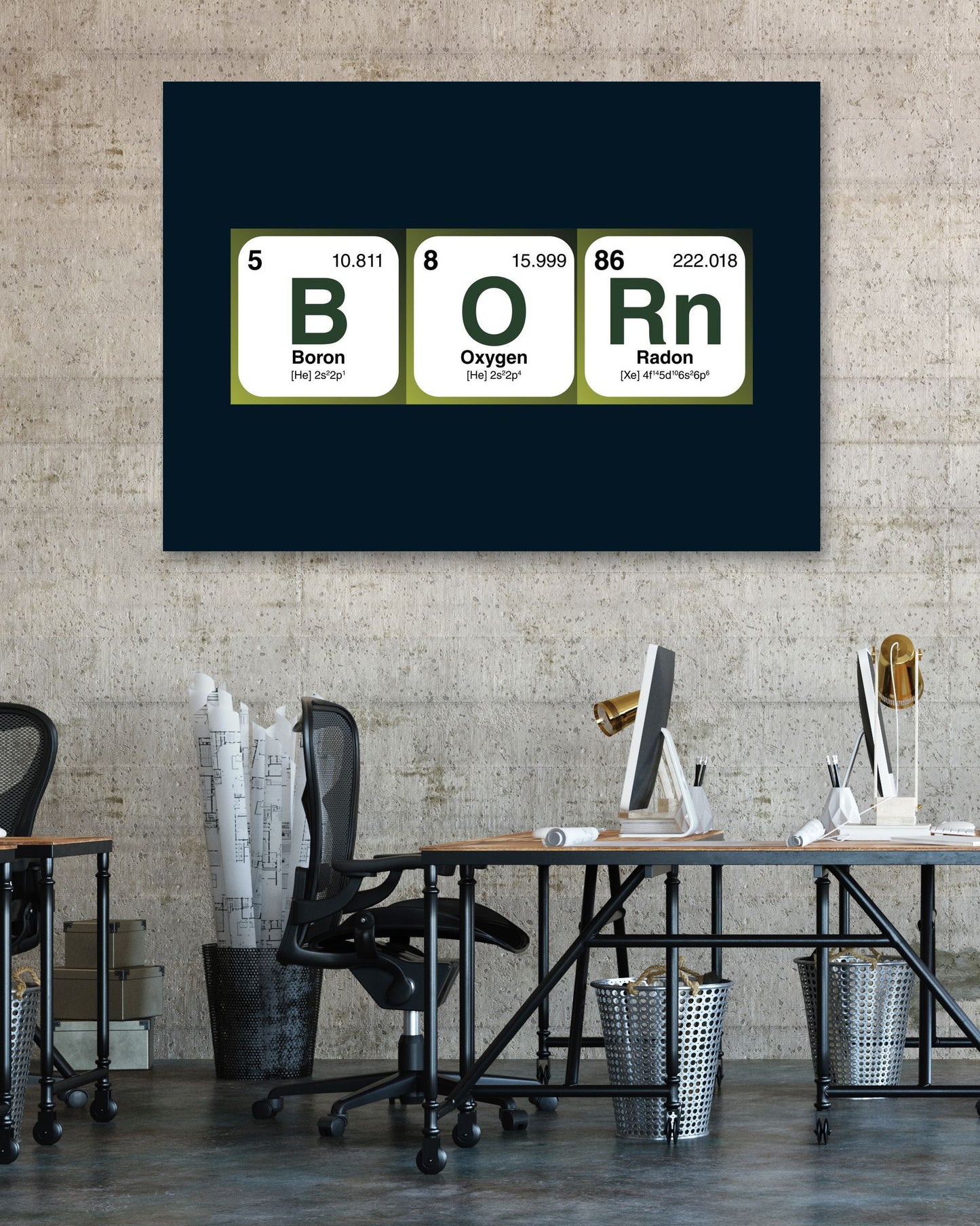 Born Periodic Table Word - @HidayahCreative