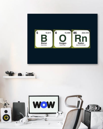 Born Periodic Table Word - @HidayahCreative