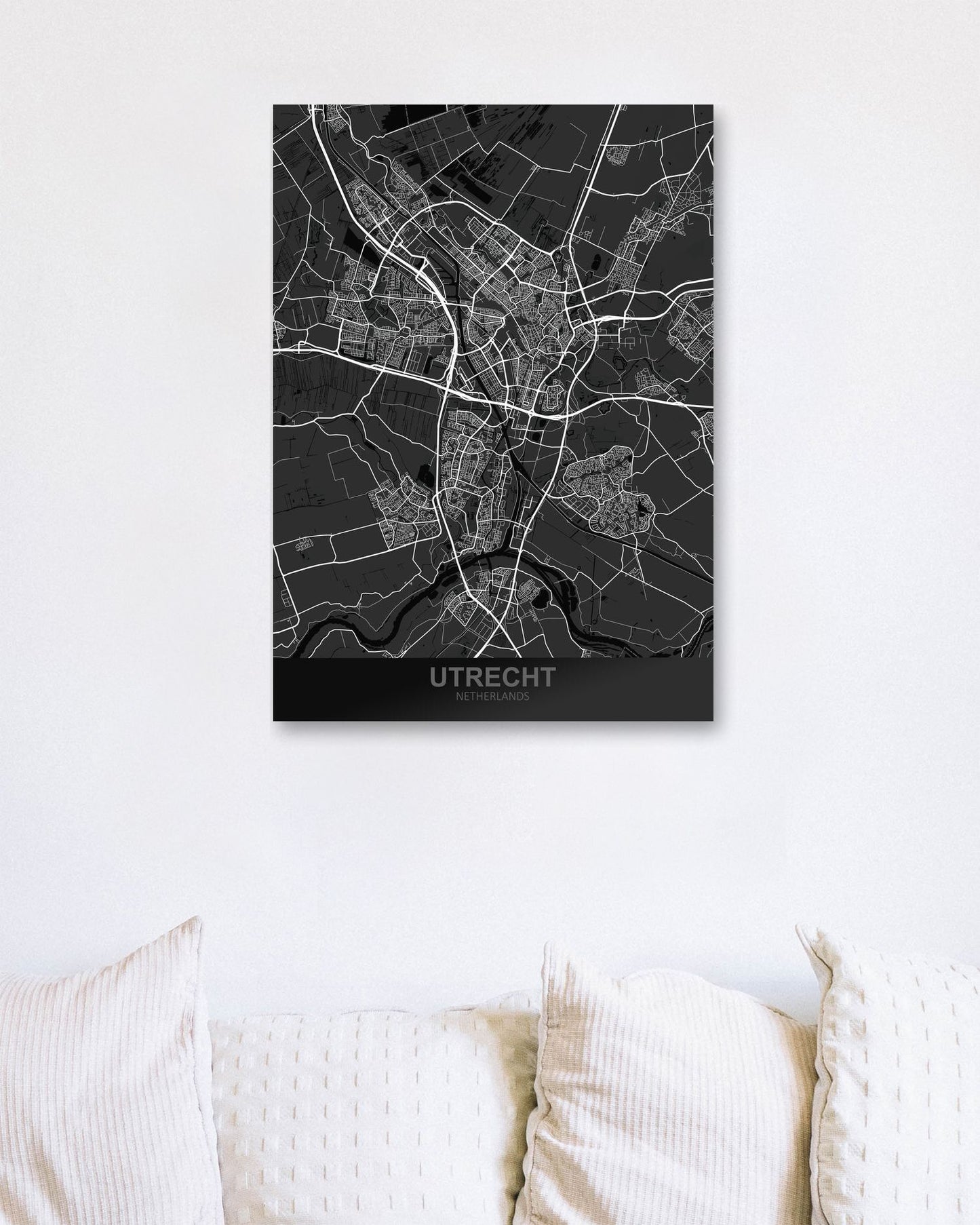 Utrecht Netherlands Dark Map - @ZakeDjelevic