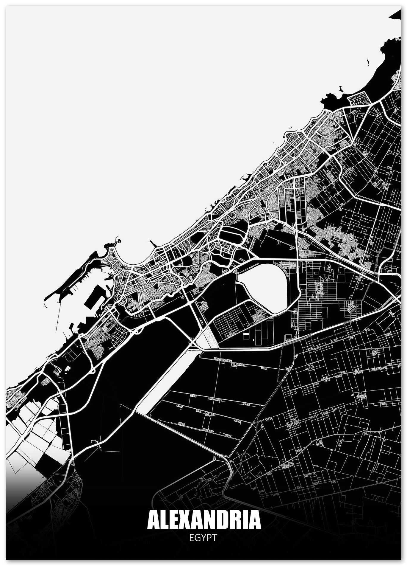 Alexandria Egypt Dark Negative Maps - @ZakeDjelevic