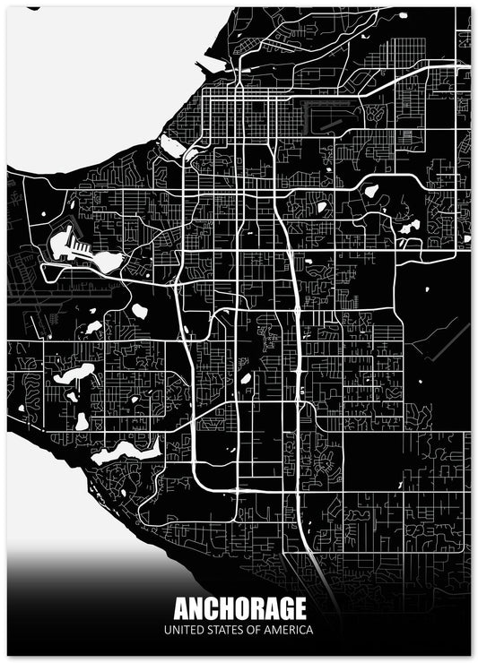 Anchorage USA Dark Negative Maps - @ZakeDjelevic