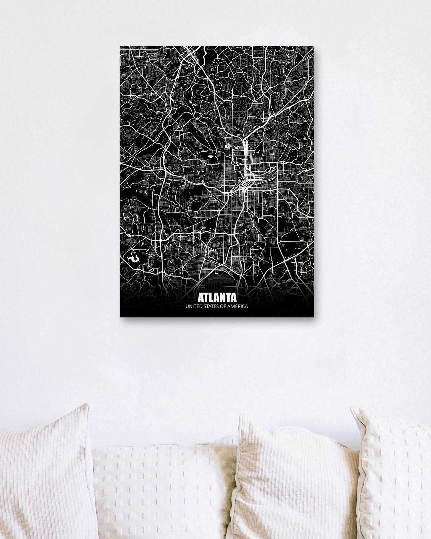 Atlanta USA Dark Negative Maps - @ZakeDjelevic