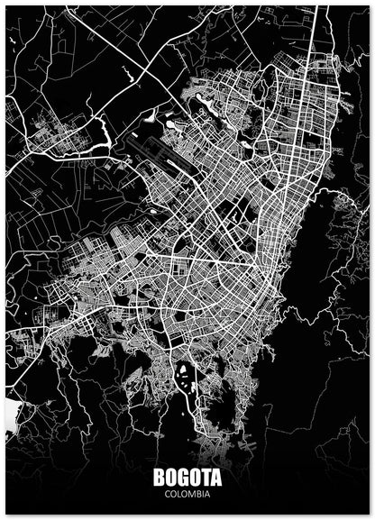 Bogota Colombia Dark Negative Maps - @ZakeDjelevic