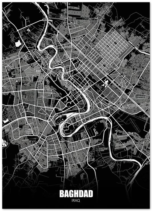 Baghdad Iraq Dark Negative Maps - @ZakeDjelevic