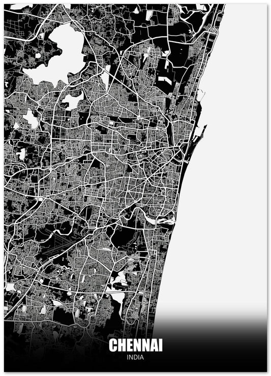 Chennai India Dark Negative Maps - @ZakeDjelevic