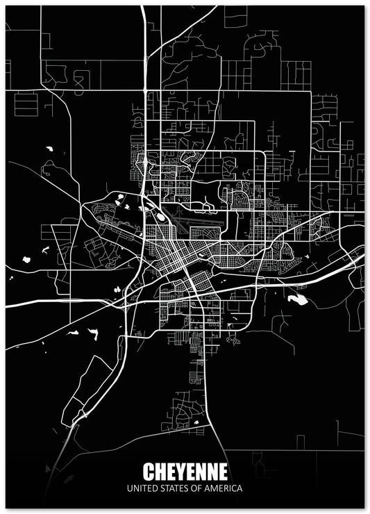 Cheyenne USA Dark Negative Maps - @ZakeDjelevic