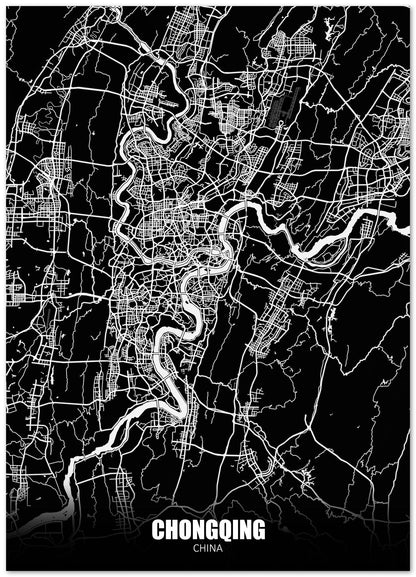 Chongqing China Dark Negative Maps - @ZakeDjelevic