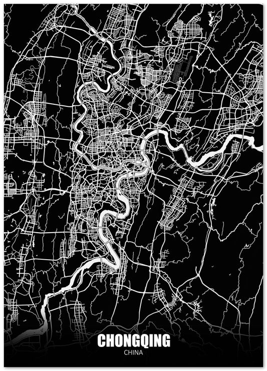 Chongqing China Dark Negative Maps - @ZakeDjelevic