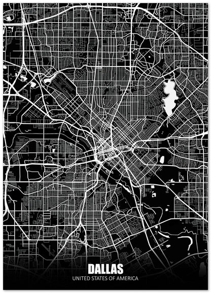 Dallas USA Dark Negative Maps - @ZakeDjelevic