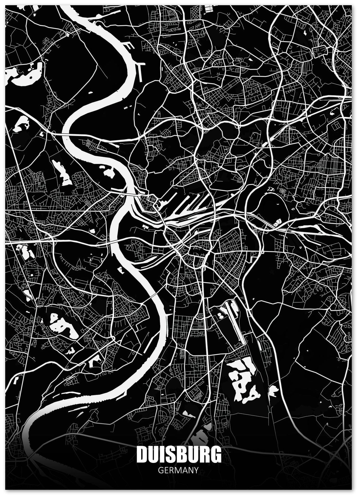 Duisburg Germany Dark Negative Maps - @ZakeDjelevic