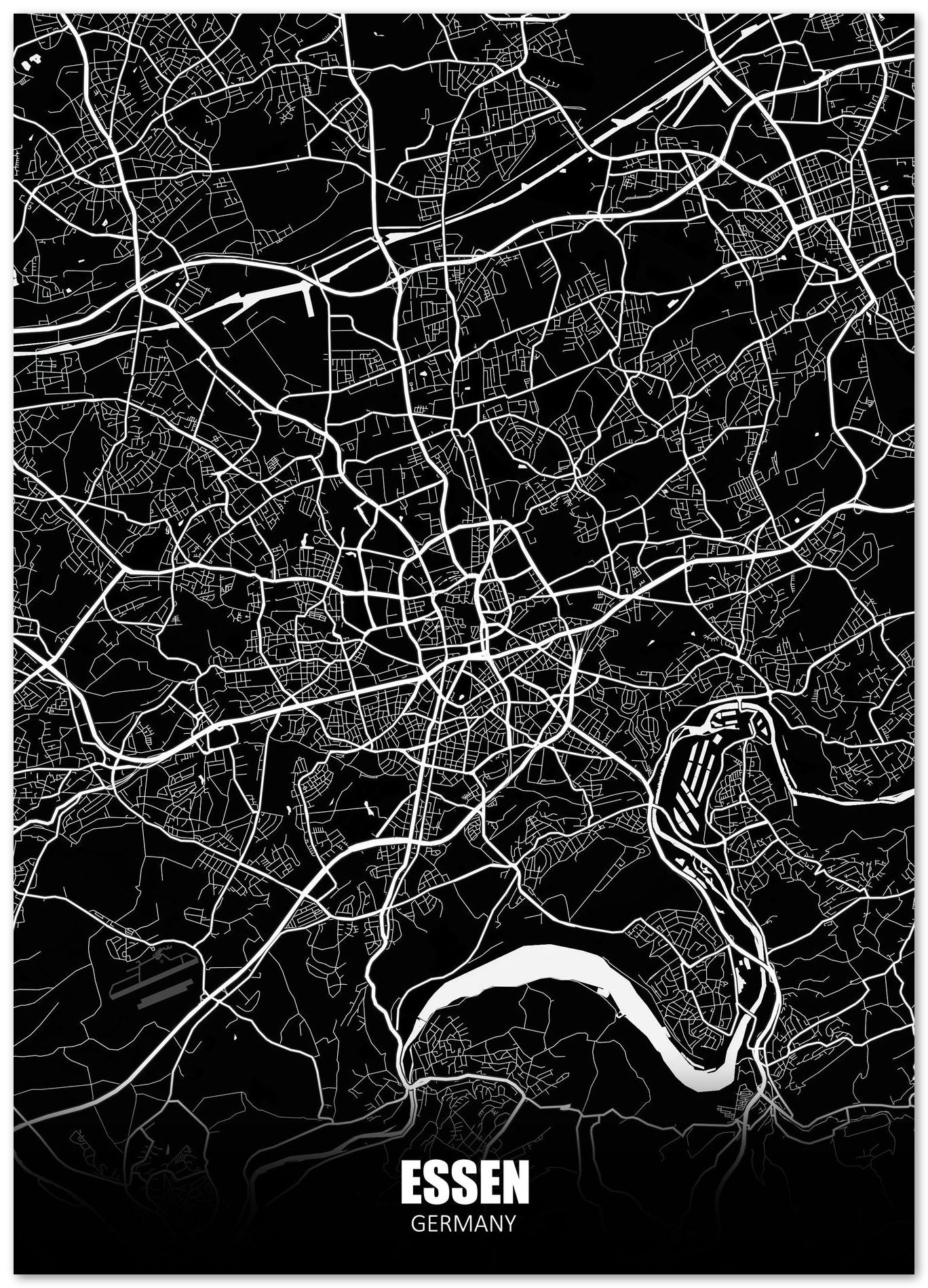 Essen Germany Dark Negative Maps - @ZakeDjelevic