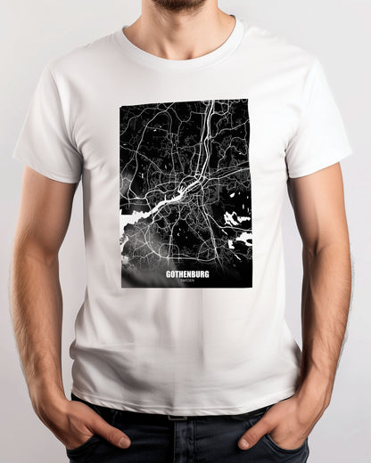 Gothenburg Sweden Dark Negative Maps - @ZakeDjelevic