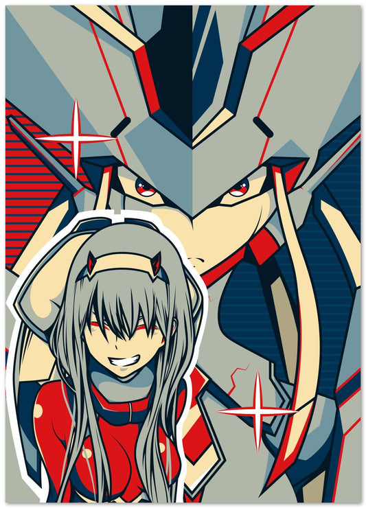 Zero Two x Strelizia - Darling in The FranXX - @HidayahCreative