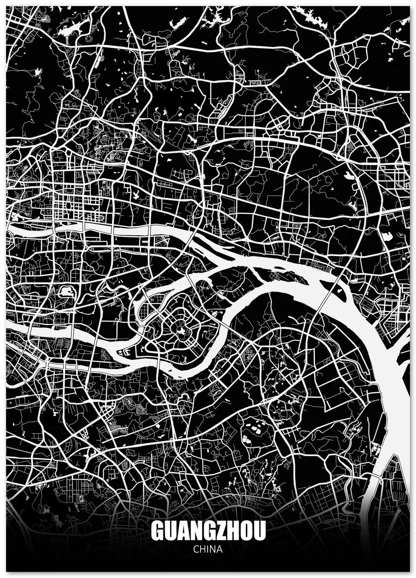 Guangzhou China Dark Negative Maps - @ZakeDjelevic