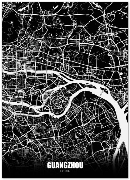 Guangzhou China Dark Negative Maps - @ZakeDjelevic