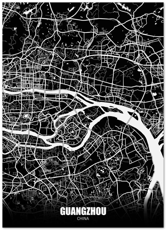 Guangzhou China Dark Negative Maps - @ZakeDjelevic