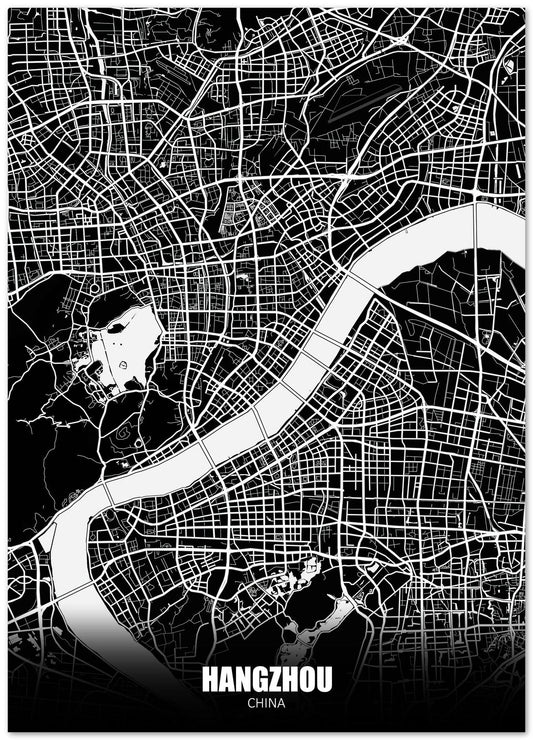 Hangzhou China Dark Negative Maps - @ZakeDjelevic