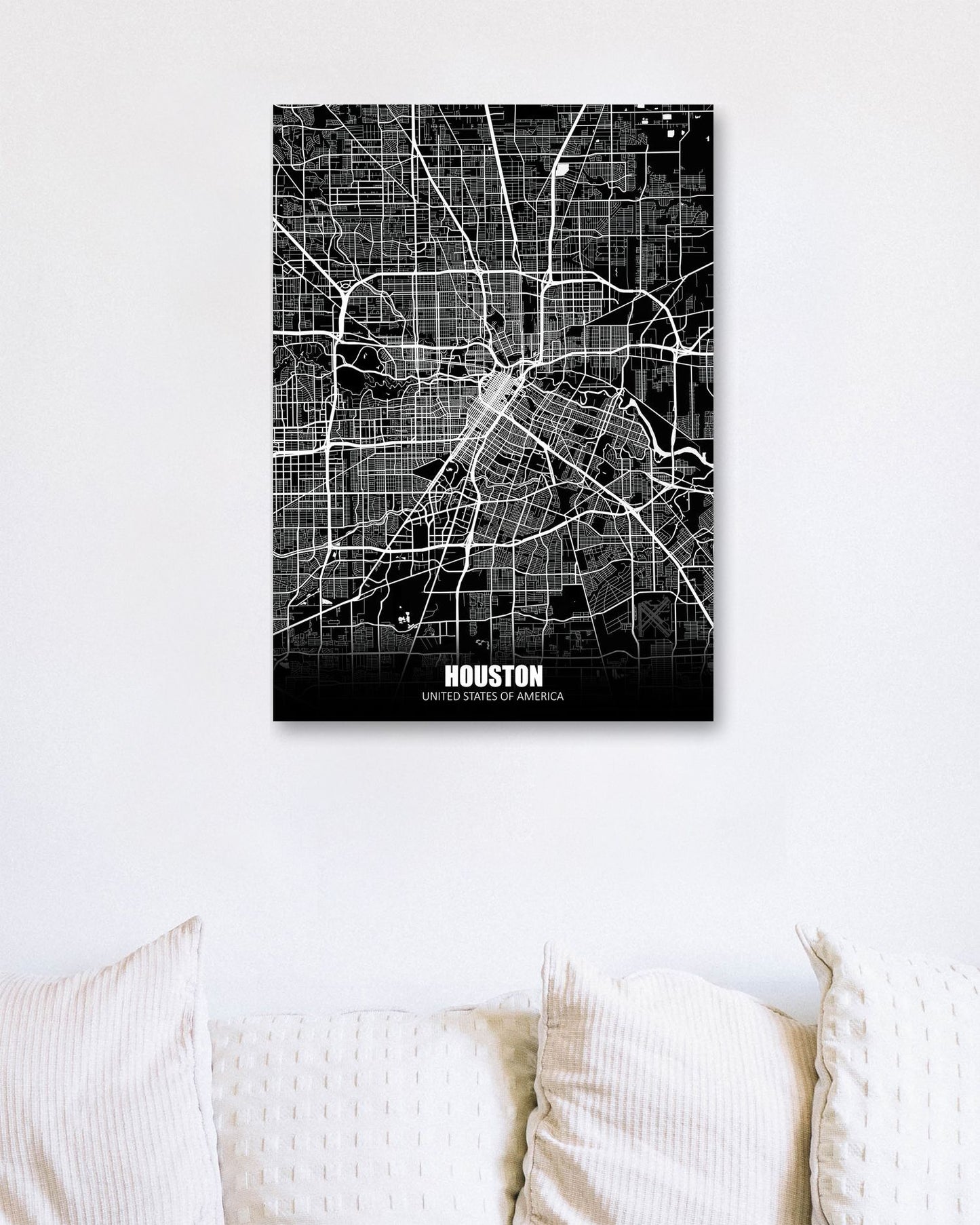 Houston USA Dark Negative Maps - @ZakeDjelevic