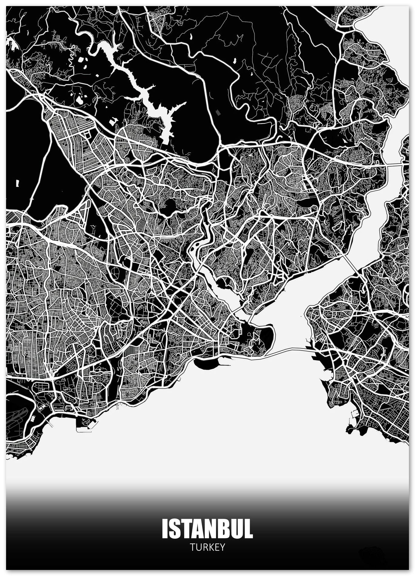 Istanbul Turkey Dark Negative Maps - @ZakeDjelevic