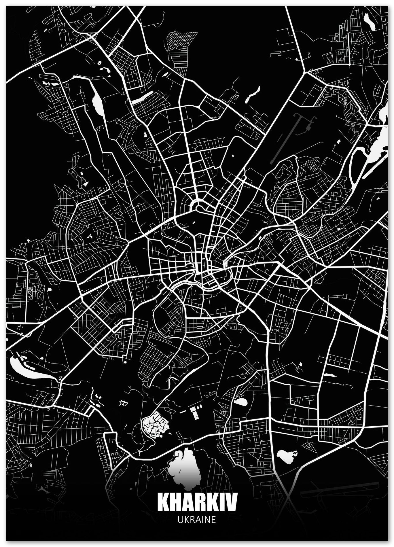 Kharkiv Ukraine Dark Negative Maps - @ZakeDjelevic