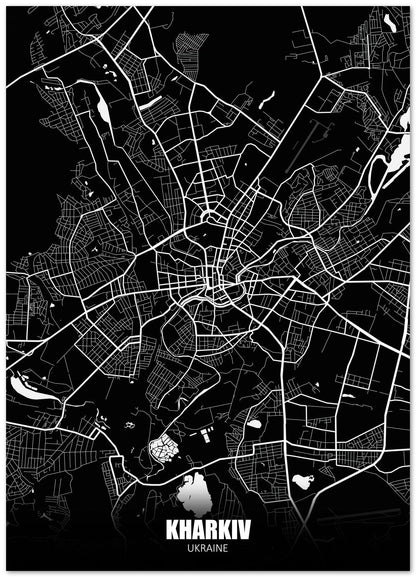 Kharkiv Ukraine Dark Negative Maps - @ZakeDjelevic