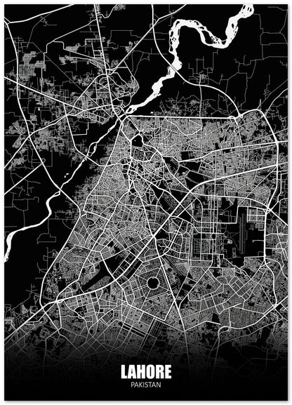 Lahore Pakistan Dark Negative Maps - @ZakeDjelevic