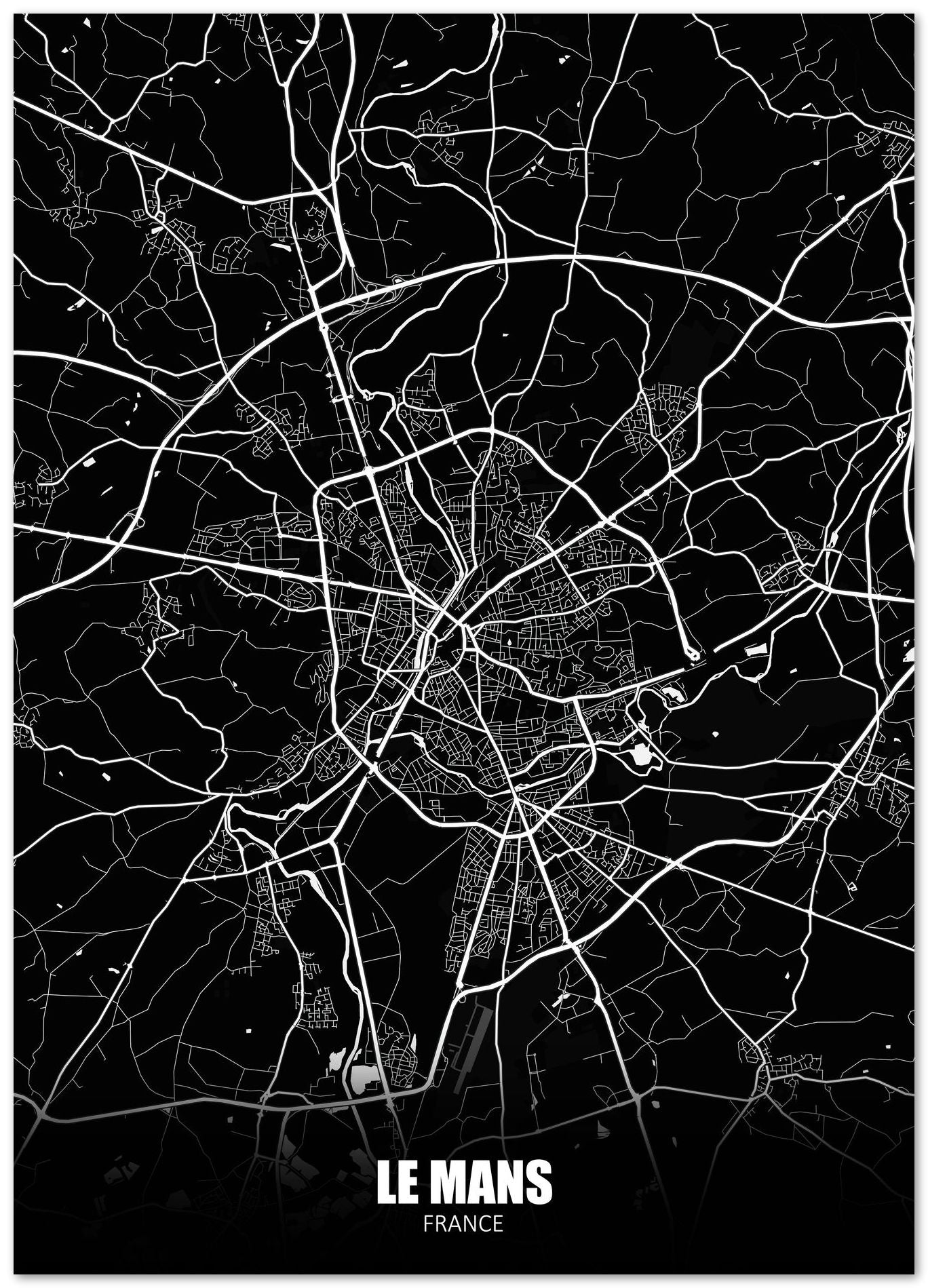 Le Mans France Dark Negative Maps - @ZakeDjelevic