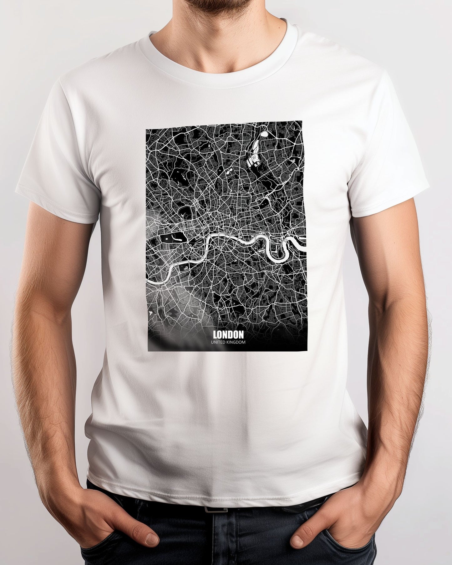 London United Kingdom Dark Negative Maps - @ZakeDjelevic