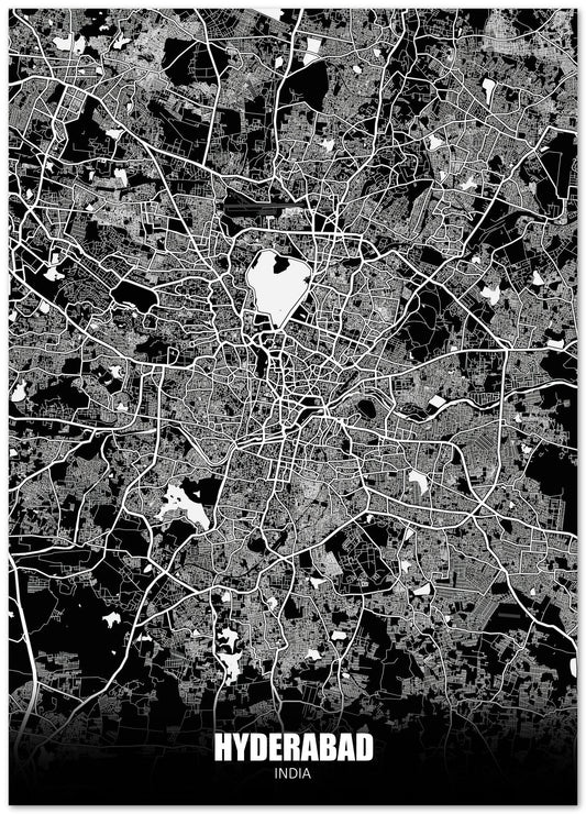 Hyderabad India Dark Negative Maps - @ZakeDjelevic