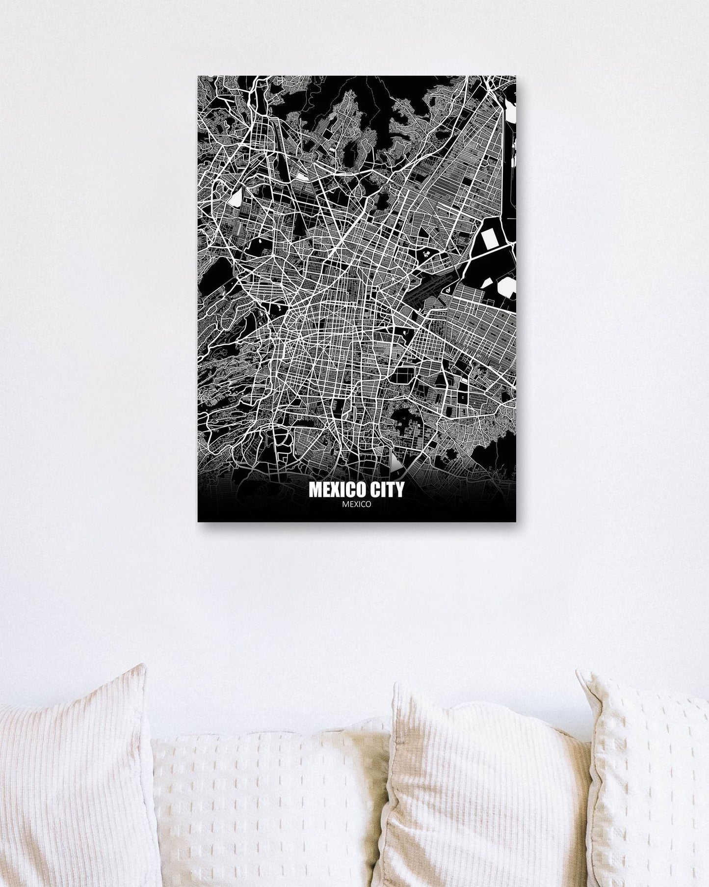 Mexico City Dark Negative Maps - @ZakeDjelevic