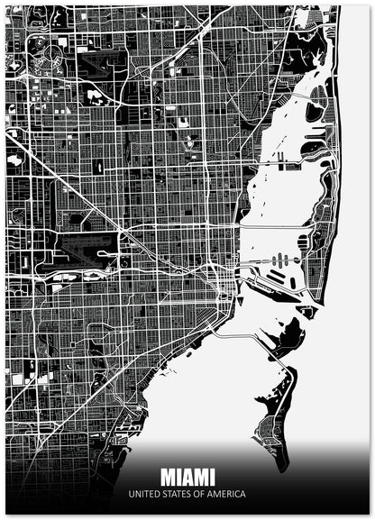 Miami USA Dark Negative Maps - @ZakeDjelevic