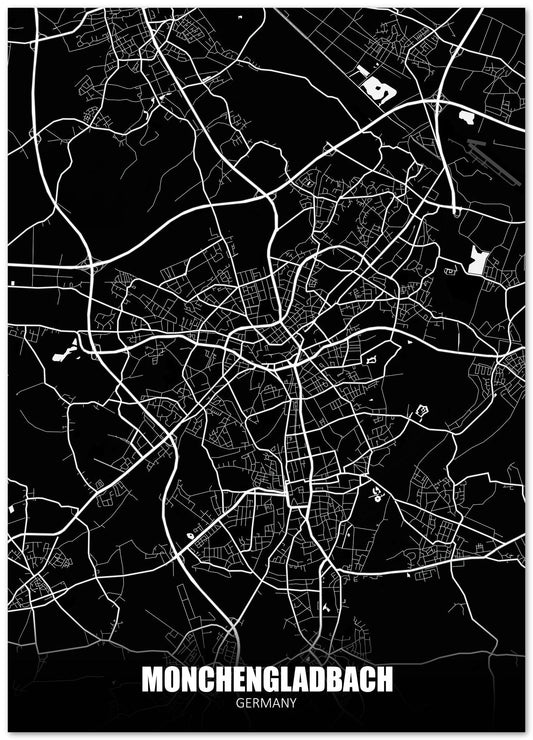 Monchengladbach Germany Dark Negative Maps - @ZakeDjelevic