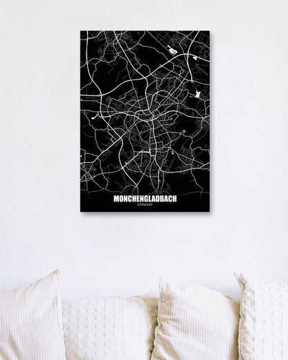 Monchengladbach Germany Dark Negative Maps - @ZakeDjelevic